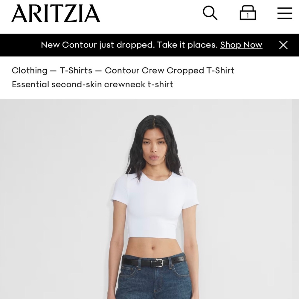 White Babaton crop top